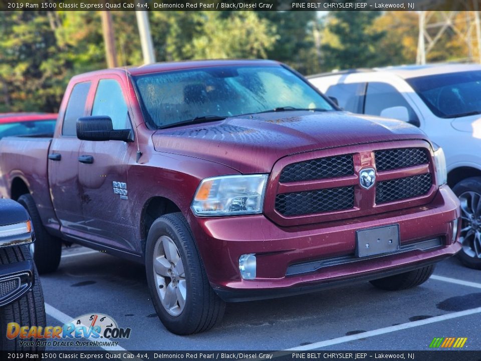 2019 Ram 1500 Classic Express Quad Cab 4x4 Delmonico Red Pearl / Black/Diesel Gray Photo #7