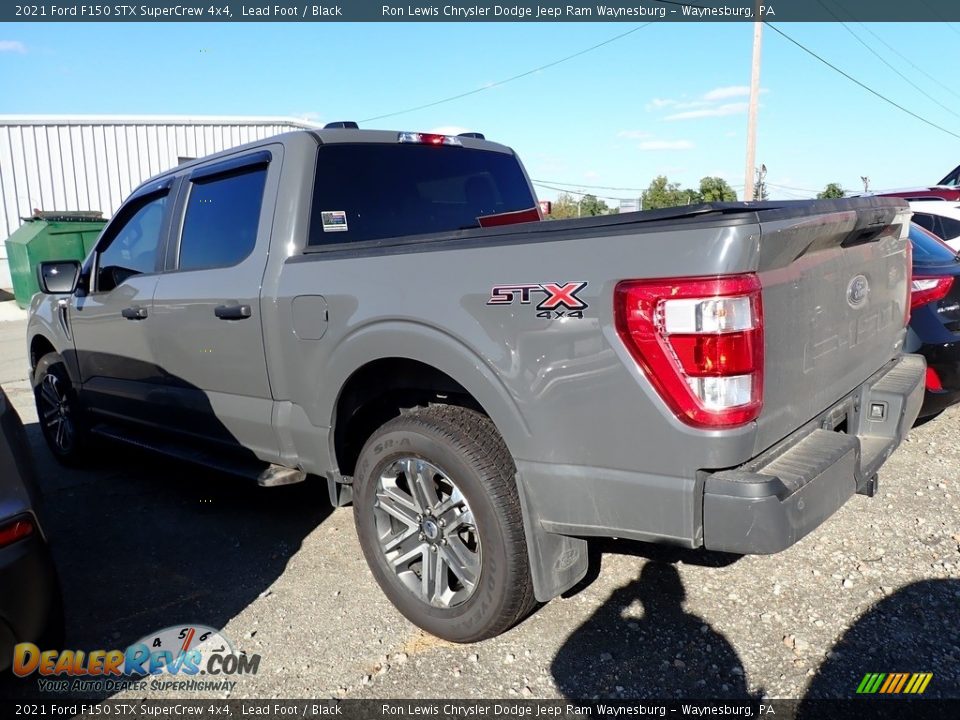 2021 Ford F150 STX SuperCrew 4x4 Lead Foot / Black Photo #2