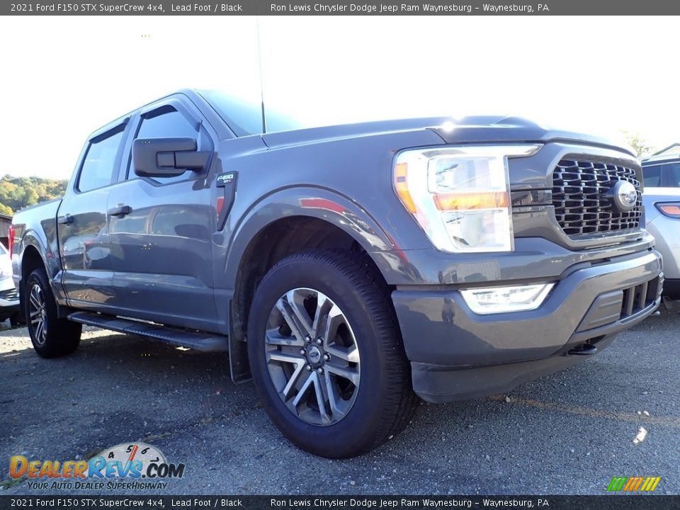 2021 Ford F150 STX SuperCrew 4x4 Lead Foot / Black Photo #4