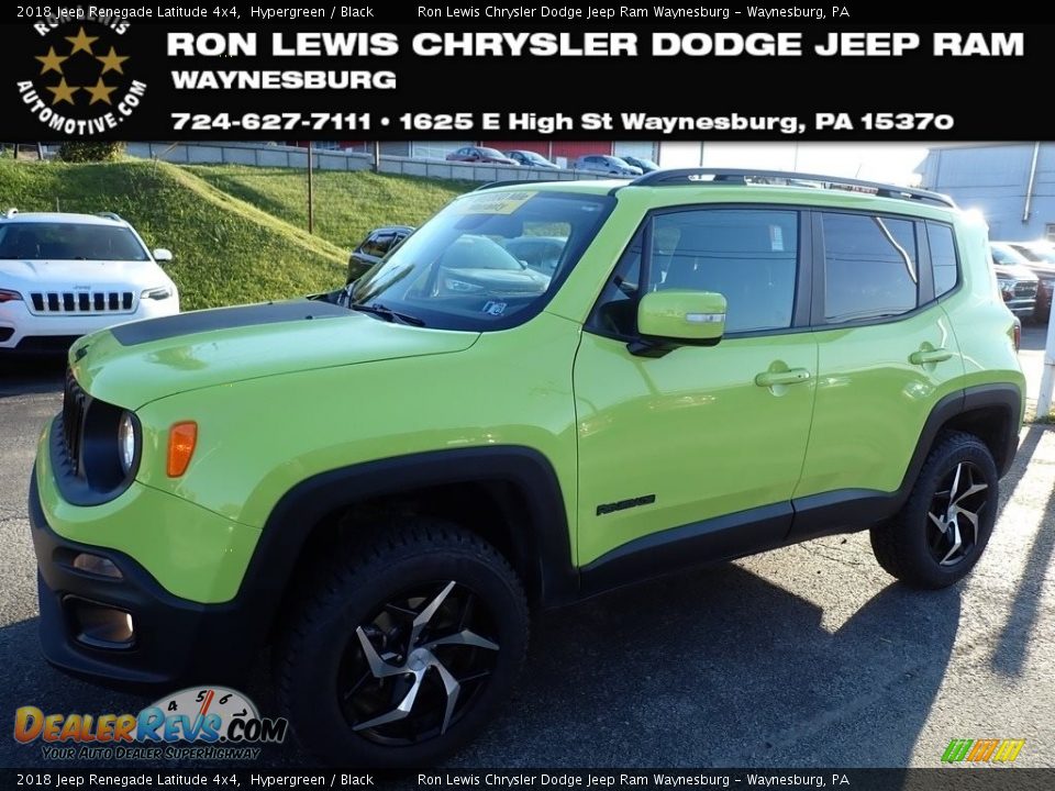 2018 Jeep Renegade Latitude 4x4 Hypergreen / Black Photo #1