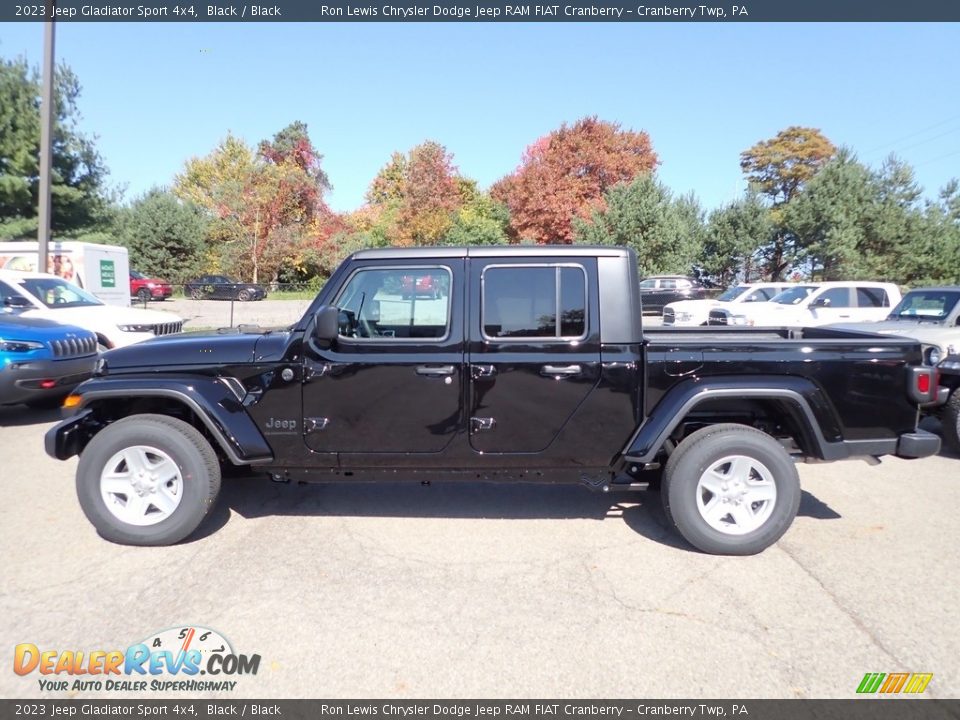 Black 2023 Jeep Gladiator Sport 4x4 Photo #2