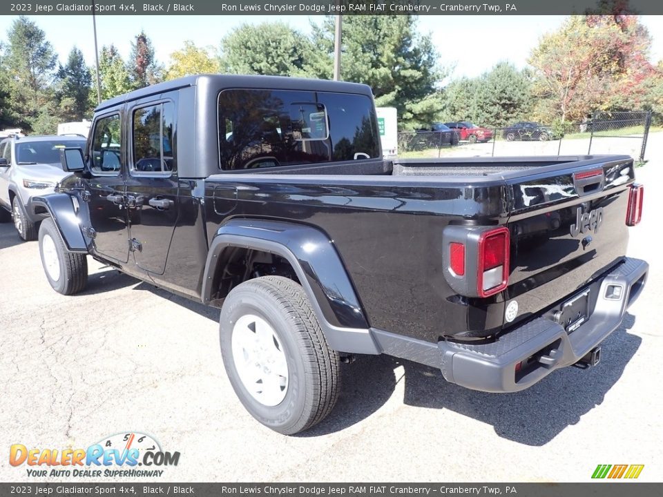 2023 Jeep Gladiator Sport 4x4 Black / Black Photo #3