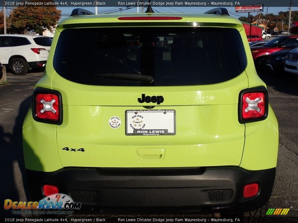 2018 Jeep Renegade Latitude 4x4 Hypergreen / Black Photo #4