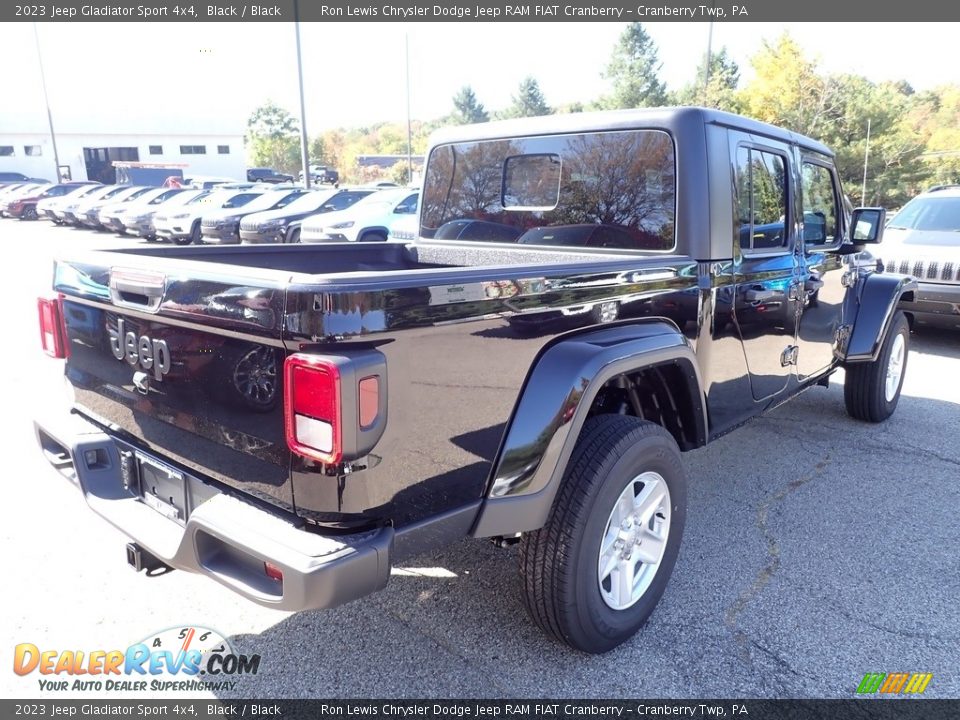 2023 Jeep Gladiator Sport 4x4 Black / Black Photo #5