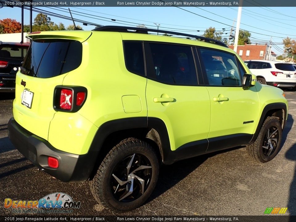 2018 Jeep Renegade Latitude 4x4 Hypergreen / Black Photo #6