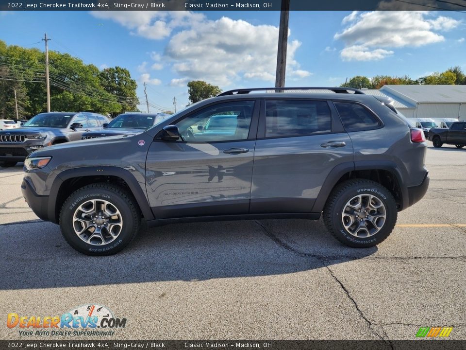 2022 Jeep Cherokee Trailhawk 4x4 Sting-Gray / Black Photo #8