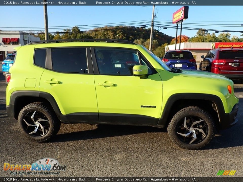 2018 Jeep Renegade Latitude 4x4 Hypergreen / Black Photo #7