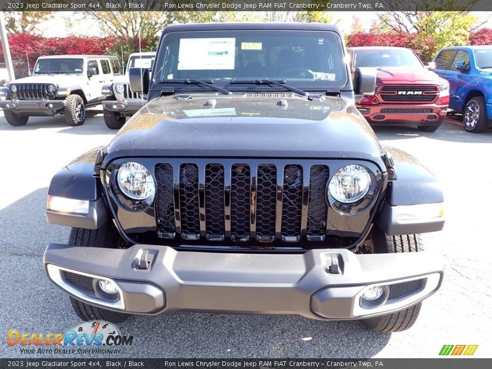 2023 Jeep Gladiator Sport 4x4 Black / Black Photo #8