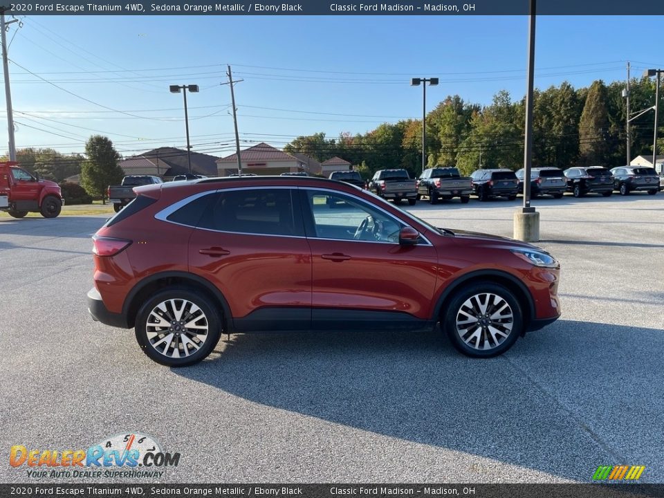 2020 Ford Escape Titanium 4WD Sedona Orange Metallic / Ebony Black Photo #3