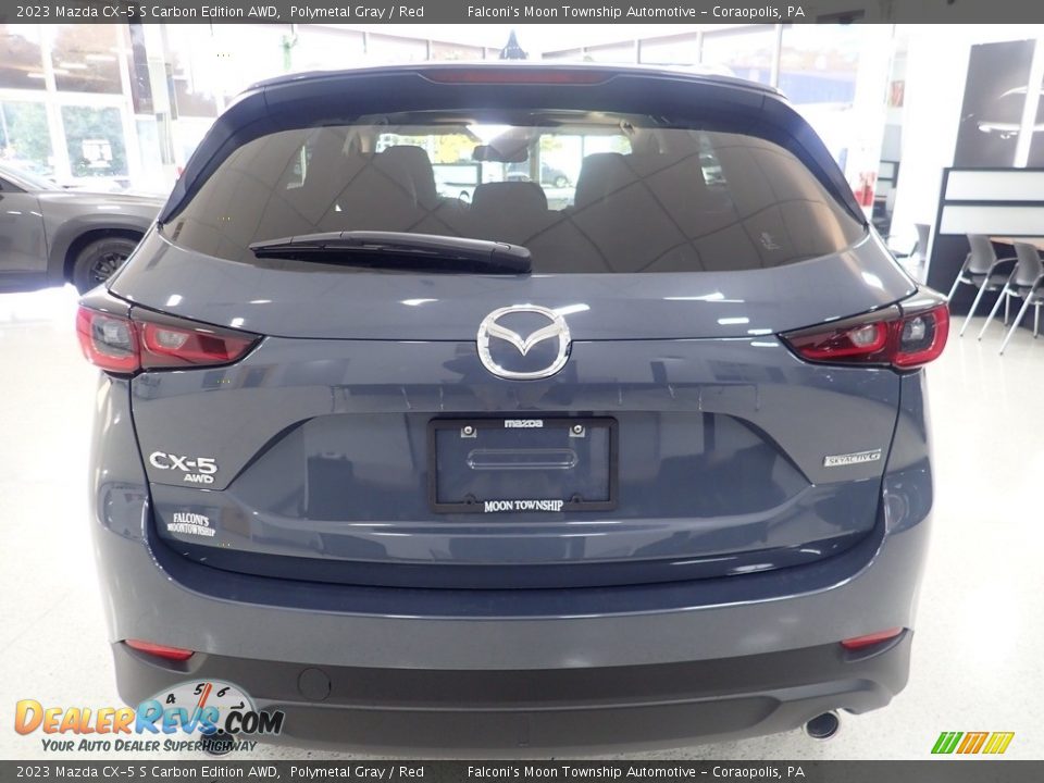 2023 Mazda CX-5 S Carbon Edition AWD Polymetal Gray / Red Photo #3