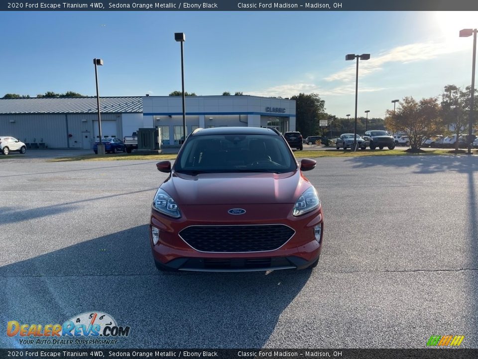 2020 Ford Escape Titanium 4WD Sedona Orange Metallic / Ebony Black Photo #5