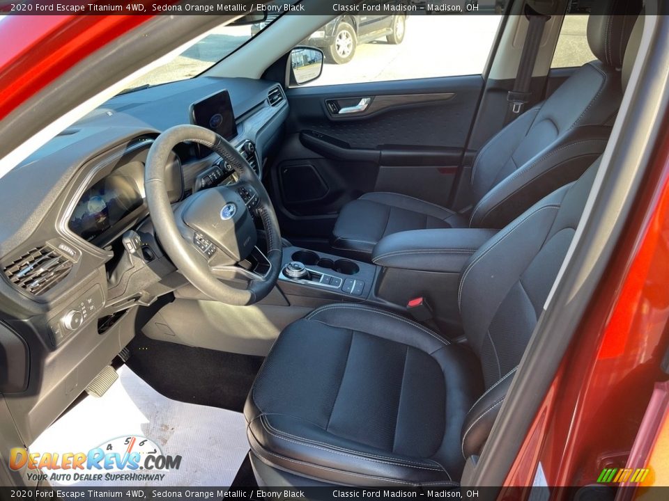 2020 Ford Escape Titanium 4WD Sedona Orange Metallic / Ebony Black Photo #10