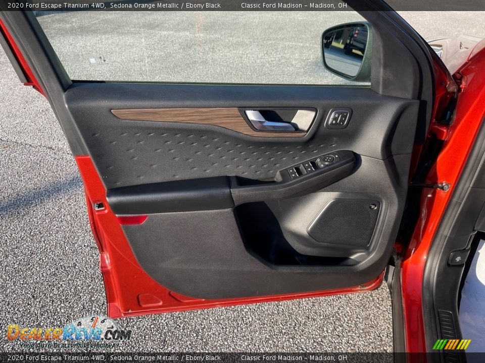 2020 Ford Escape Titanium 4WD Sedona Orange Metallic / Ebony Black Photo #12
