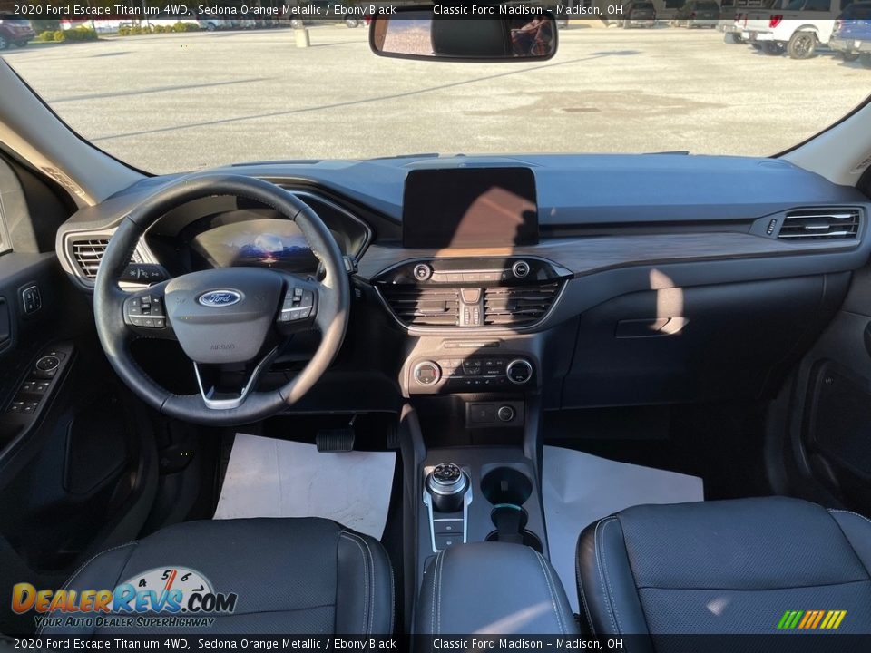 2020 Ford Escape Titanium 4WD Sedona Orange Metallic / Ebony Black Photo #13