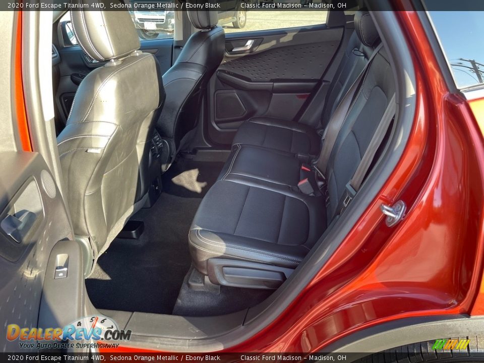 2020 Ford Escape Titanium 4WD Sedona Orange Metallic / Ebony Black Photo #14