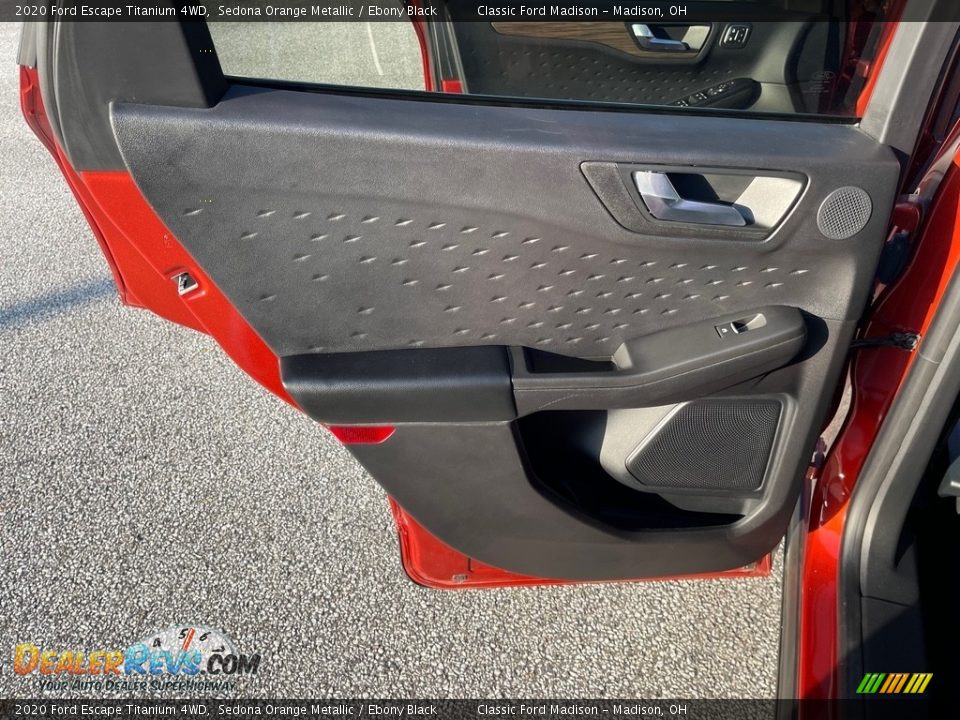 2020 Ford Escape Titanium 4WD Sedona Orange Metallic / Ebony Black Photo #15