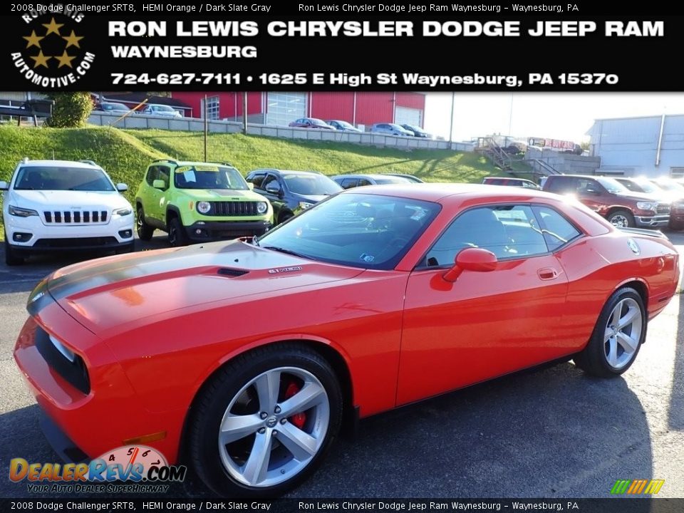 2008 Dodge Challenger SRT8 HEMI Orange / Dark Slate Gray Photo #1