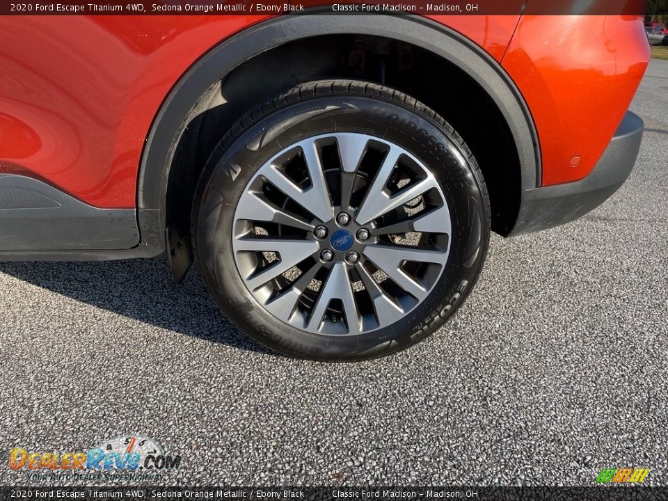 2020 Ford Escape Titanium 4WD Sedona Orange Metallic / Ebony Black Photo #17