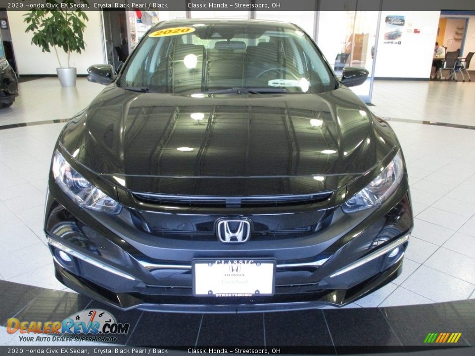 2020 Honda Civic EX Sedan Crystal Black Pearl / Black Photo #2