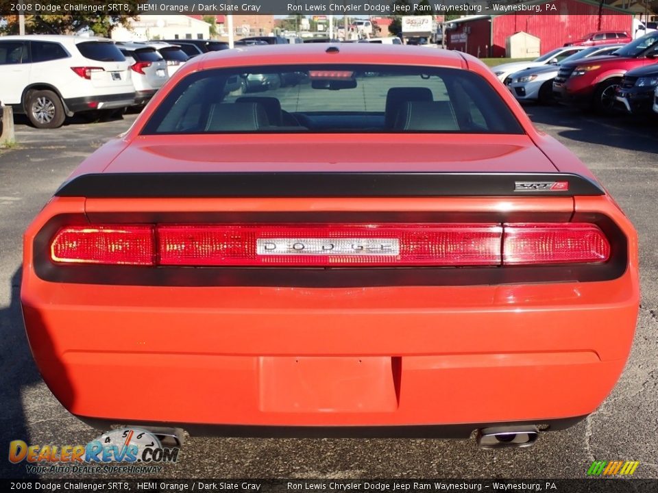 2008 Dodge Challenger SRT8 HEMI Orange / Dark Slate Gray Photo #4