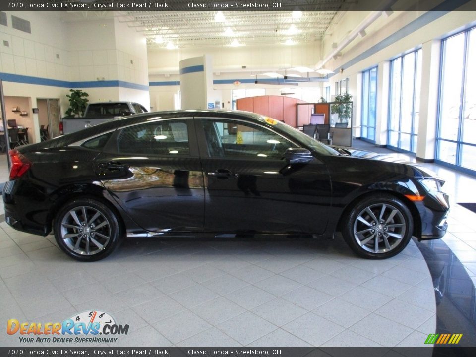 2020 Honda Civic EX Sedan Crystal Black Pearl / Black Photo #4