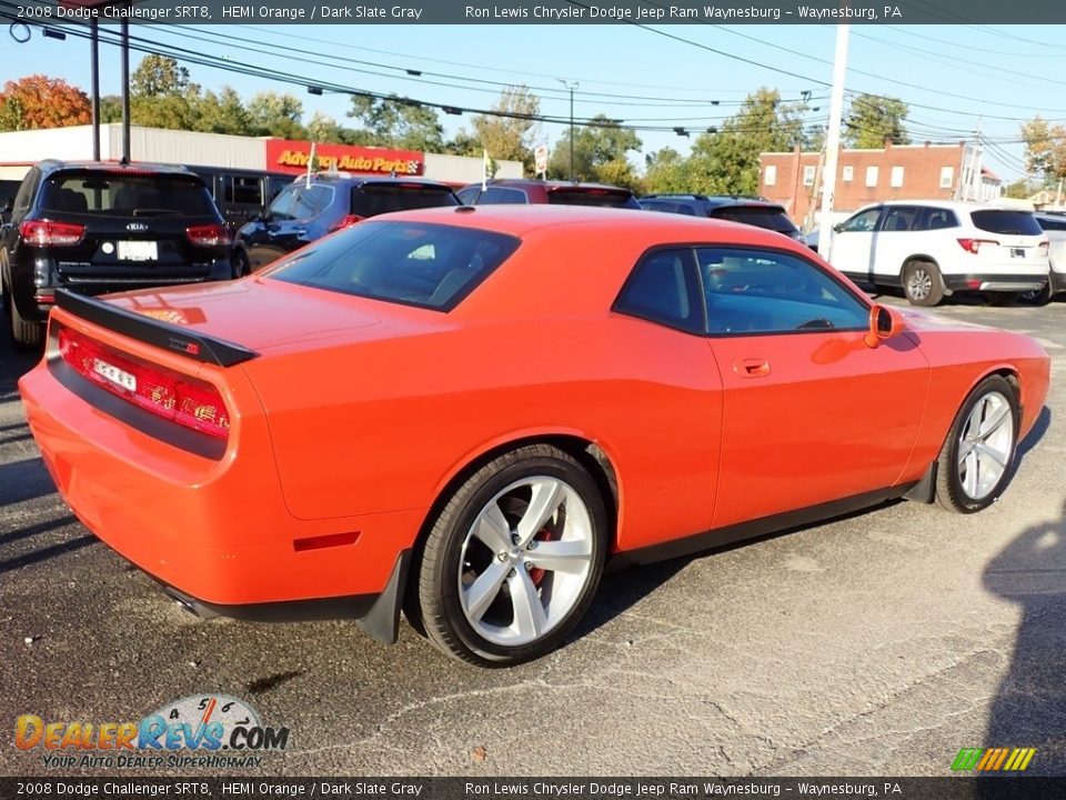 2008 Dodge Challenger SRT8 HEMI Orange / Dark Slate Gray Photo #5