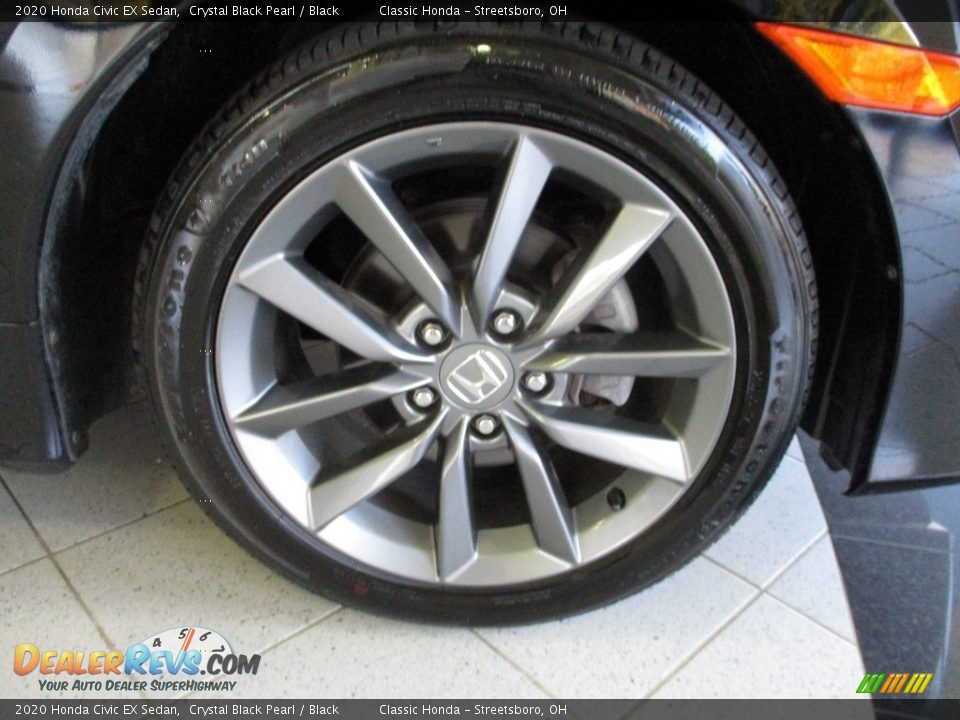 2020 Honda Civic EX Sedan Crystal Black Pearl / Black Photo #5
