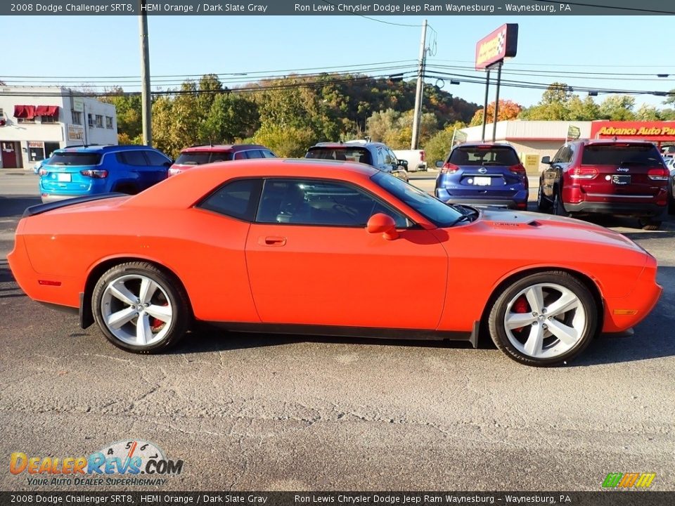 2008 Dodge Challenger SRT8 HEMI Orange / Dark Slate Gray Photo #6