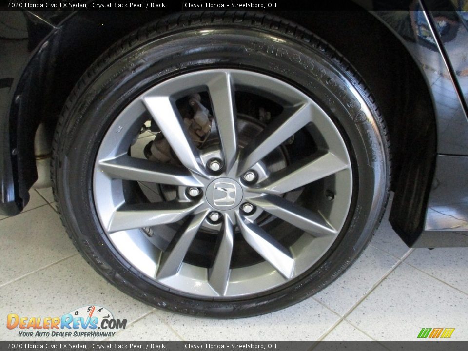 2020 Honda Civic EX Sedan Crystal Black Pearl / Black Photo #6