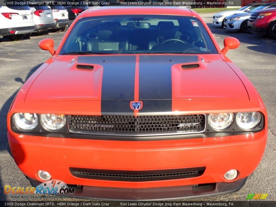 2008 Dodge Challenger SRT8 HEMI Orange / Dark Slate Gray Photo #8