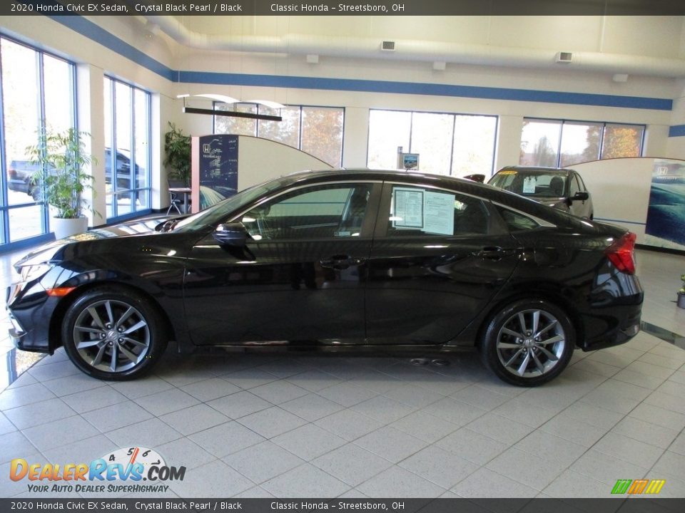 2020 Honda Civic EX Sedan Crystal Black Pearl / Black Photo #10
