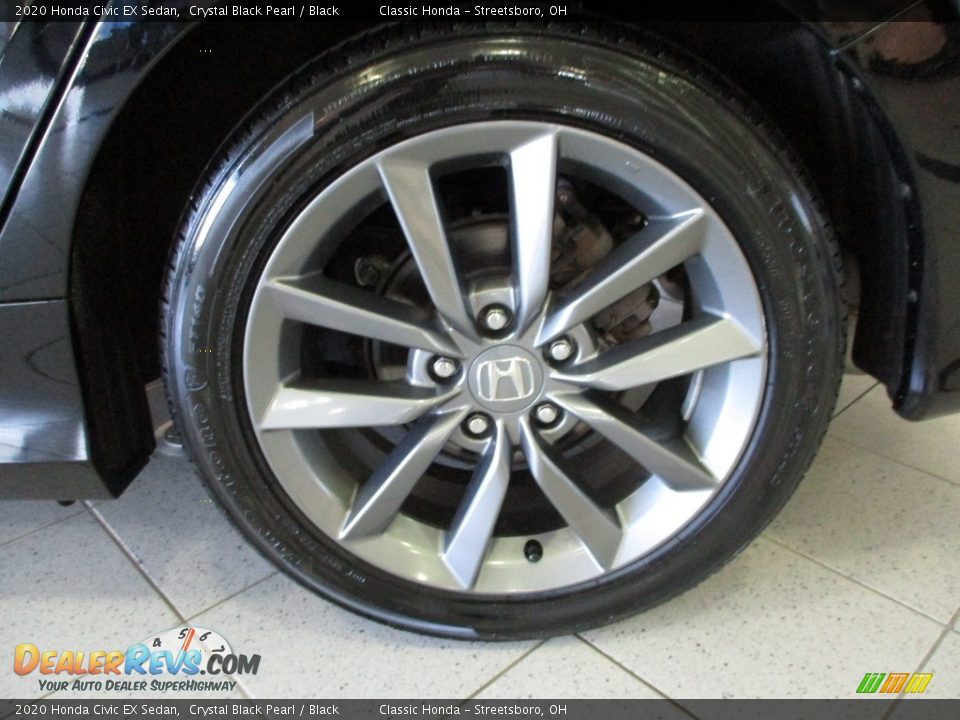 2020 Honda Civic EX Sedan Crystal Black Pearl / Black Photo #11