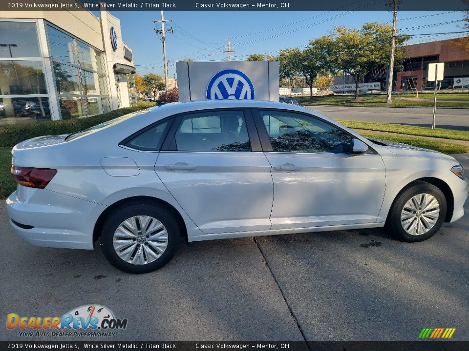 2019 Volkswagen Jetta S White Silver Metallic / Titan Black Photo #2