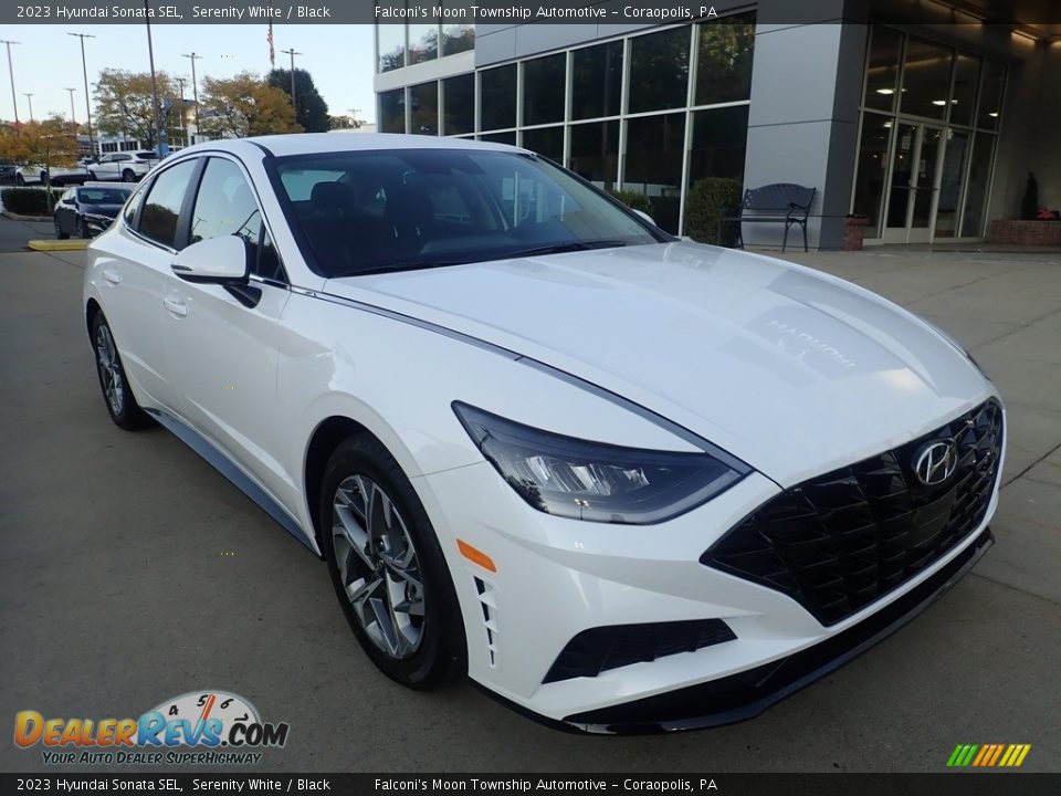 2023 Hyundai Sonata SEL Serenity White / Black Photo #8