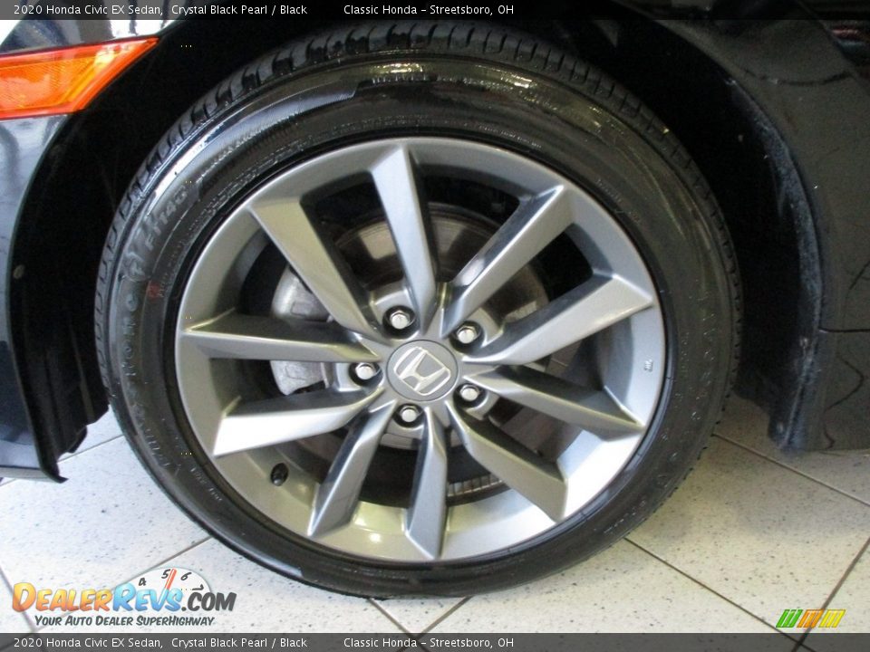 2020 Honda Civic EX Sedan Crystal Black Pearl / Black Photo #12