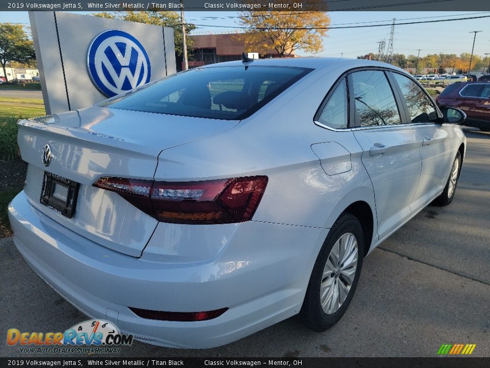 2019 Volkswagen Jetta S White Silver Metallic / Titan Black Photo #3