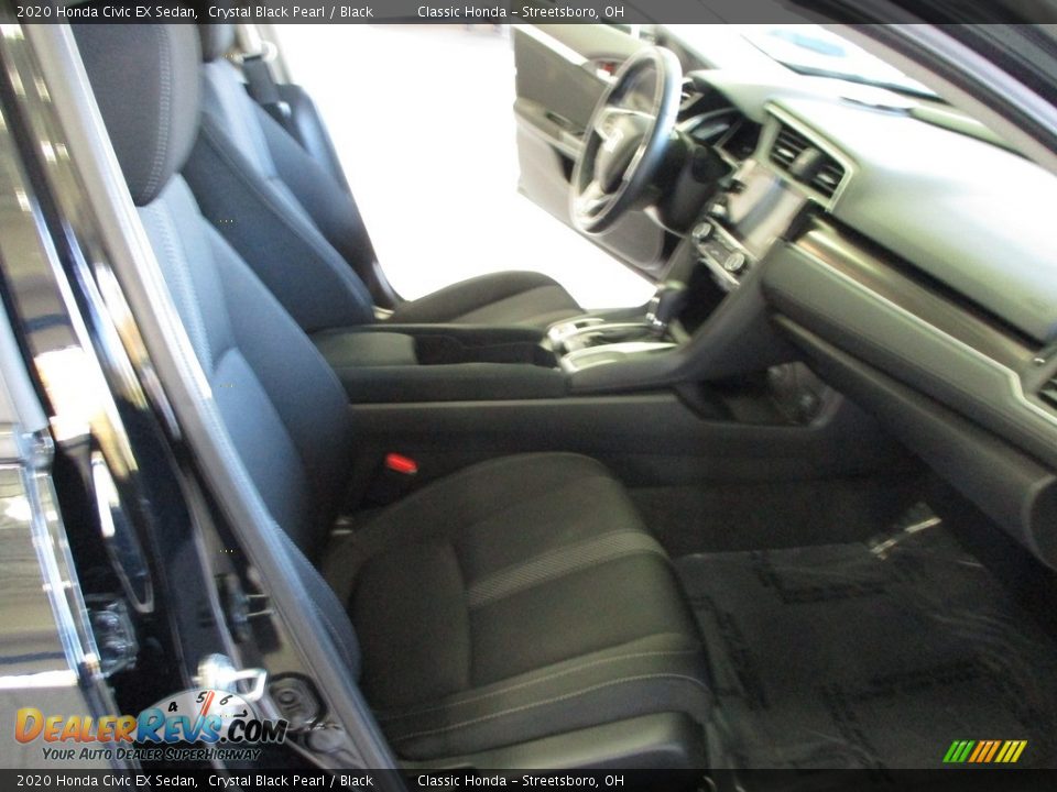 2020 Honda Civic EX Sedan Crystal Black Pearl / Black Photo #16
