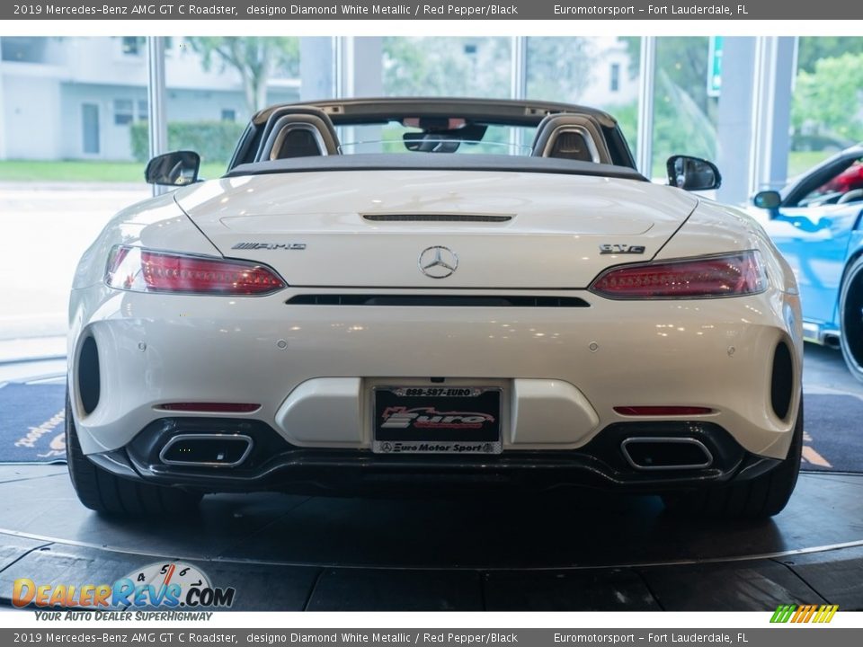 2019 Mercedes-Benz AMG GT C Roadster designo Diamond White Metallic / Red Pepper/Black Photo #1