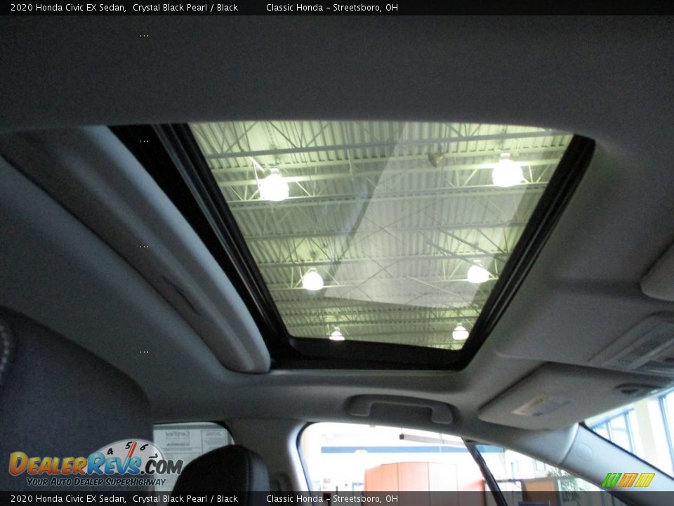 2020 Honda Civic EX Sedan Crystal Black Pearl / Black Photo #17