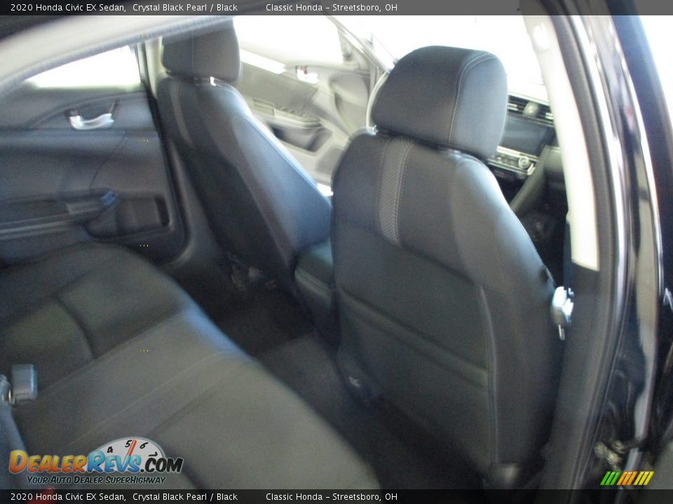 2020 Honda Civic EX Sedan Crystal Black Pearl / Black Photo #19