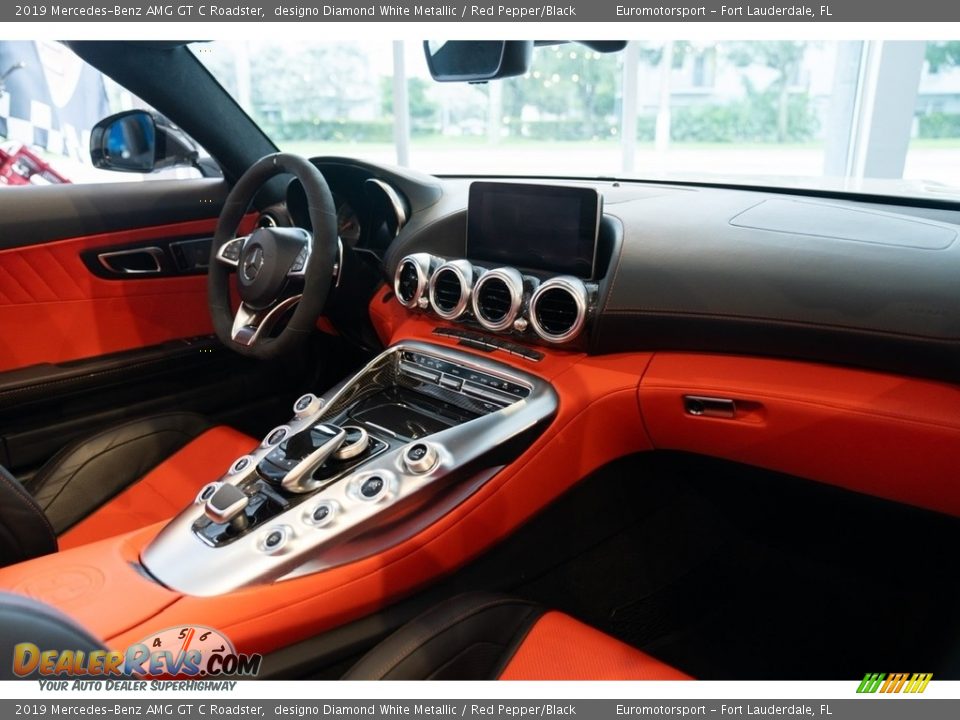 2019 Mercedes-Benz AMG GT C Roadster designo Diamond White Metallic / Red Pepper/Black Photo #4