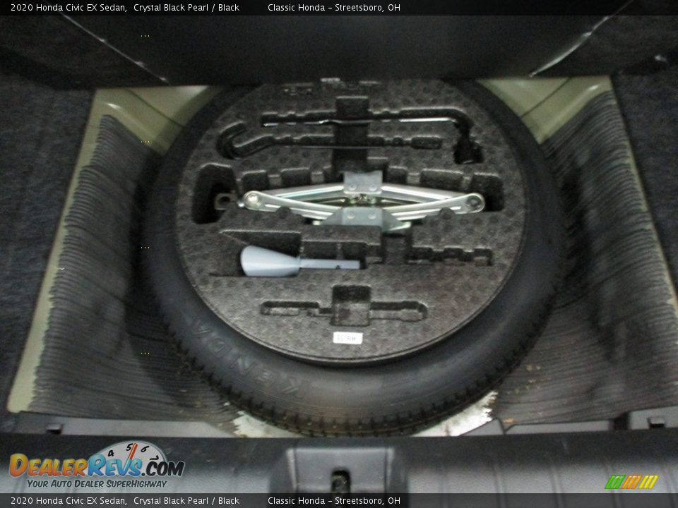 2020 Honda Civic EX Sedan Crystal Black Pearl / Black Photo #22