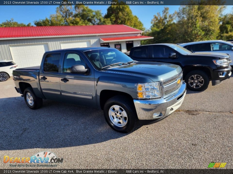 2013 Chevrolet Silverado 1500 LT Crew Cab 4x4 Blue Granite Metallic / Ebony Photo #2