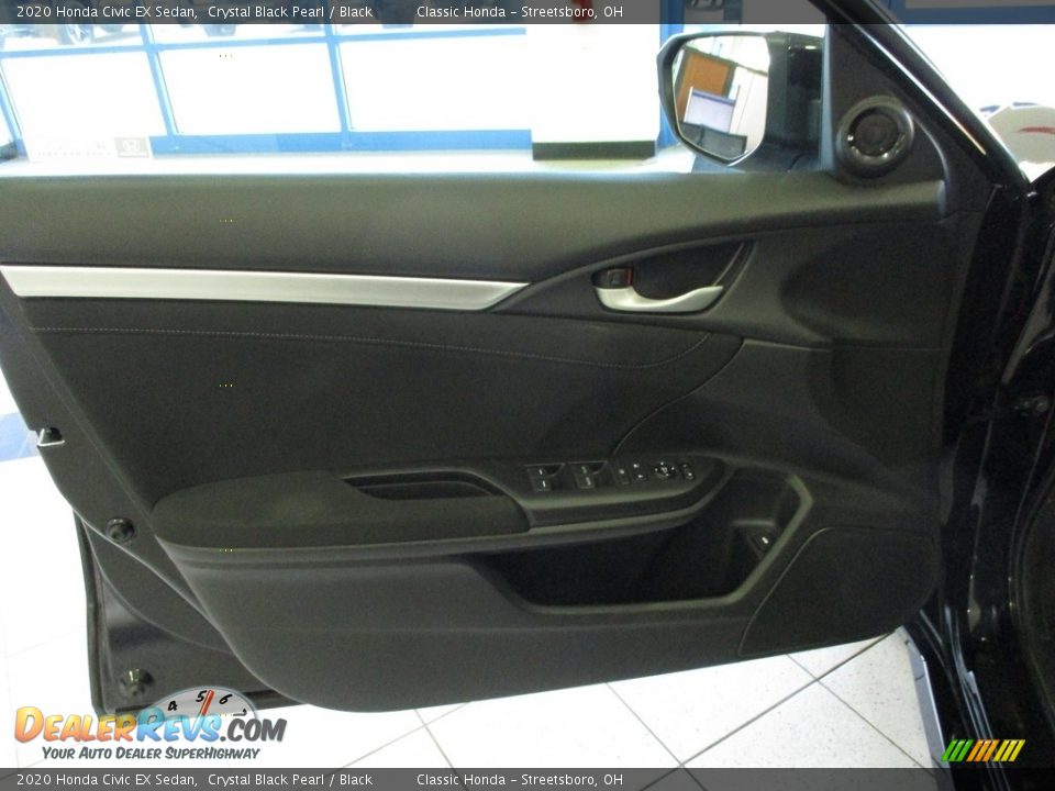 2020 Honda Civic EX Sedan Crystal Black Pearl / Black Photo #26