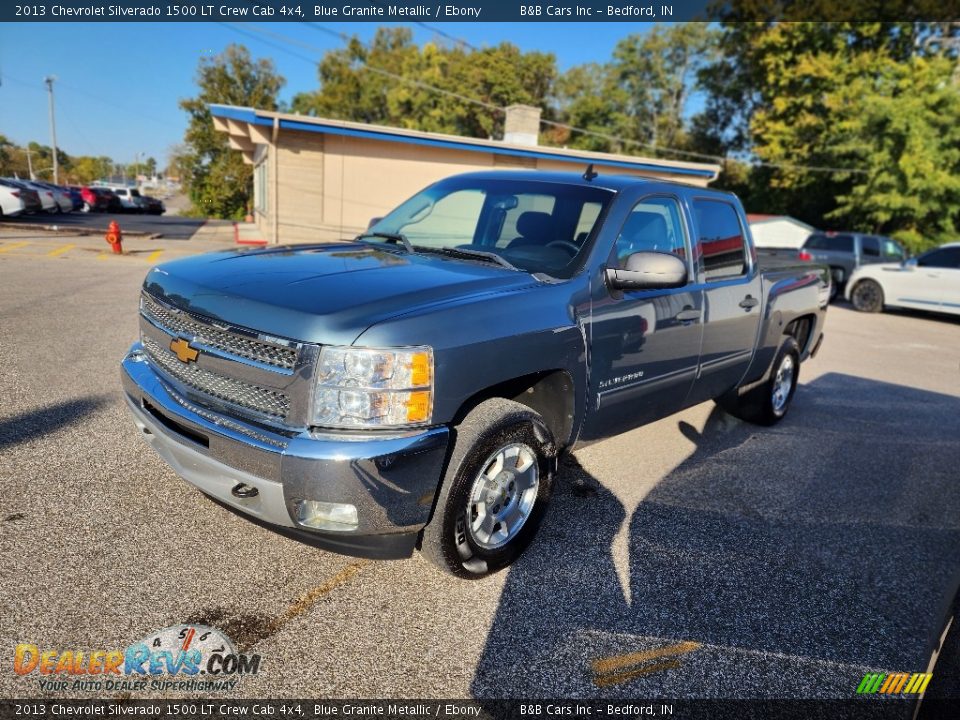 2013 Chevrolet Silverado 1500 LT Crew Cab 4x4 Blue Granite Metallic / Ebony Photo #4