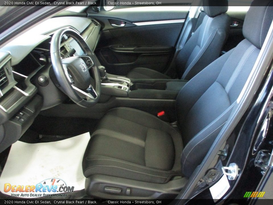 2020 Honda Civic EX Sedan Crystal Black Pearl / Black Photo #28