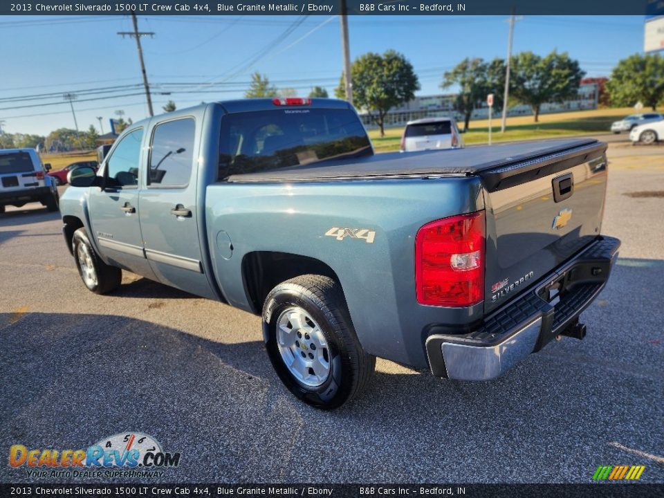 2013 Chevrolet Silverado 1500 LT Crew Cab 4x4 Blue Granite Metallic / Ebony Photo #5