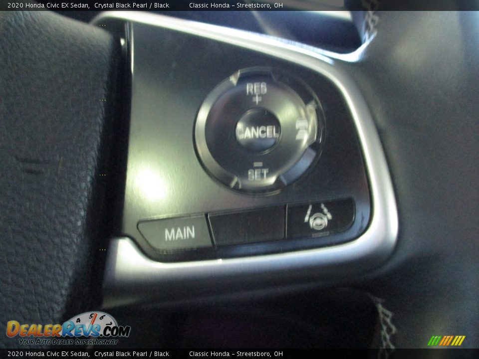 2020 Honda Civic EX Sedan Crystal Black Pearl / Black Photo #32