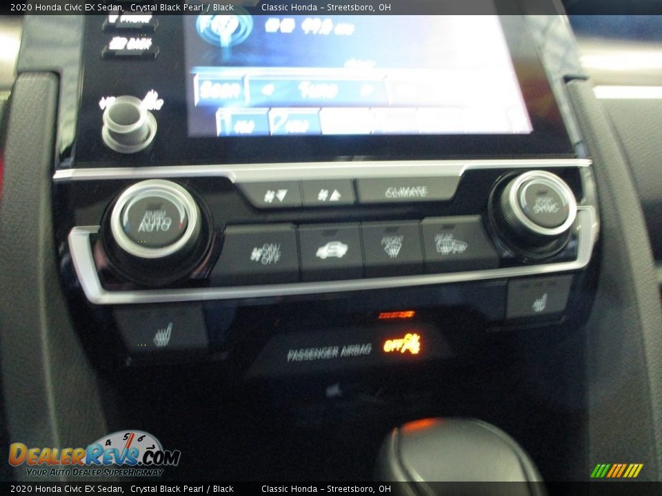 2020 Honda Civic EX Sedan Crystal Black Pearl / Black Photo #35