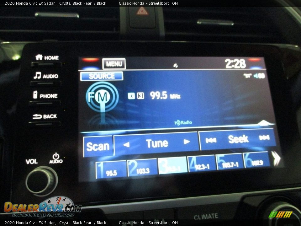 2020 Honda Civic EX Sedan Crystal Black Pearl / Black Photo #36